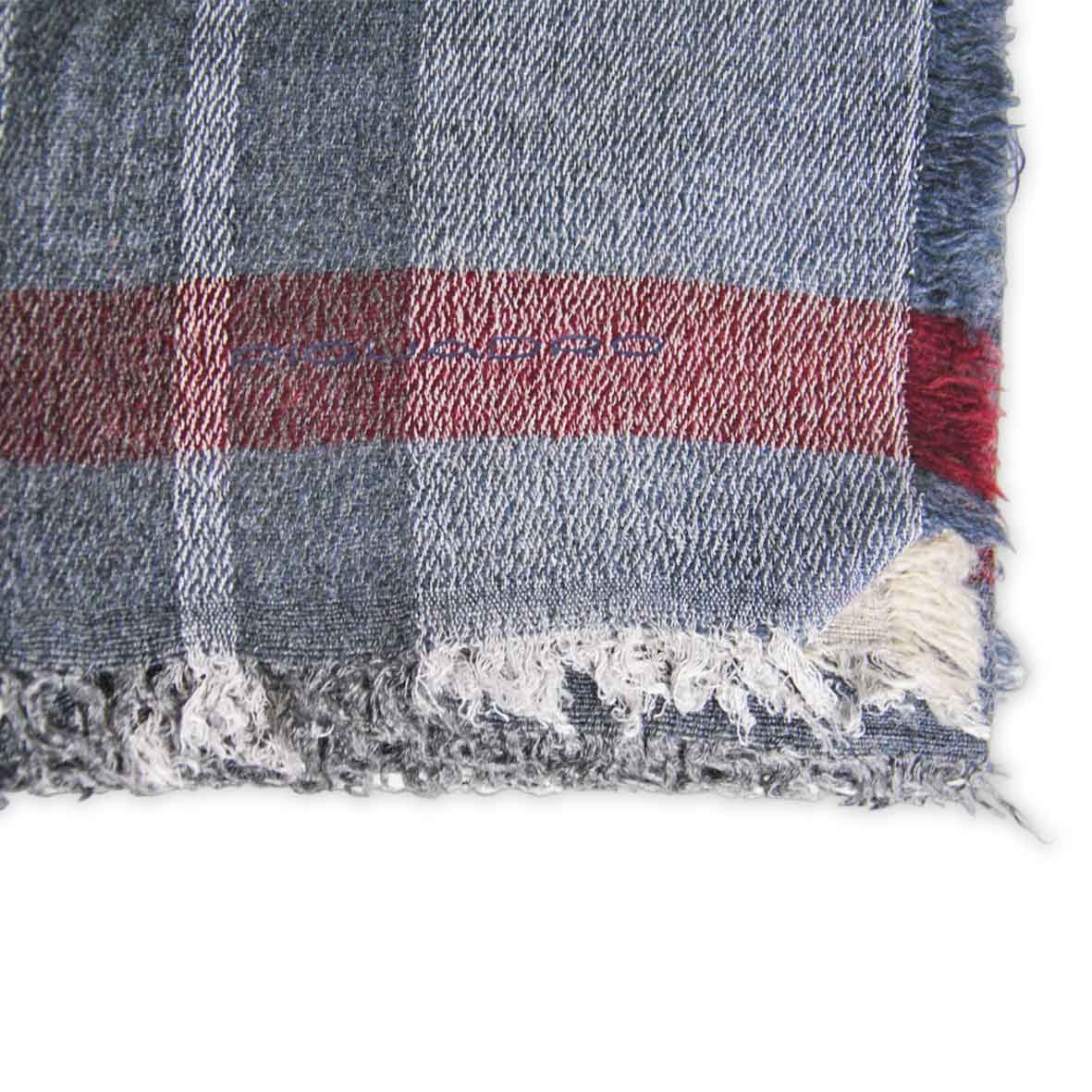 SCIARPA SCIARPE PASHMINA UOMO PIQUADRO PQ9019 U1972 4 GRIGIO ORIGINAL AI  2024