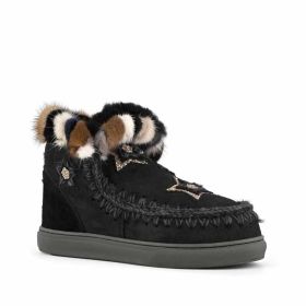 MOU ESKIMO SNEAKER STAR PATCHES & MINK FUR TRIM